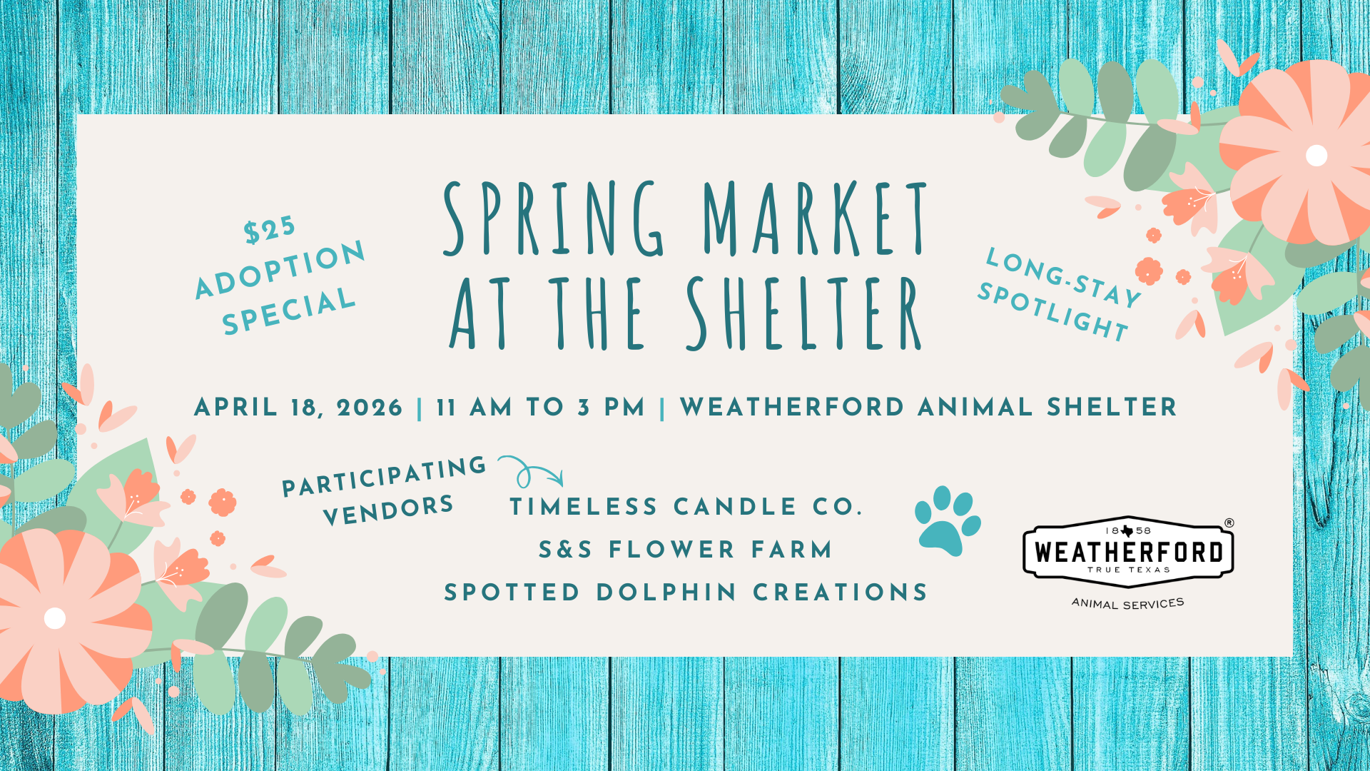 Spring Market at the Shelter
